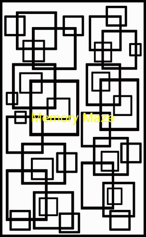 Squares 100 x 180 mm min buy 3 Memory Maze